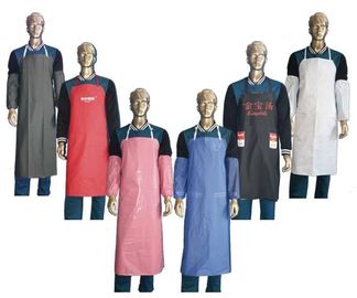 China Non - Woven Fabric PVC Water Resistant Kitchen Apron For Dishwashers / Cooking supplier